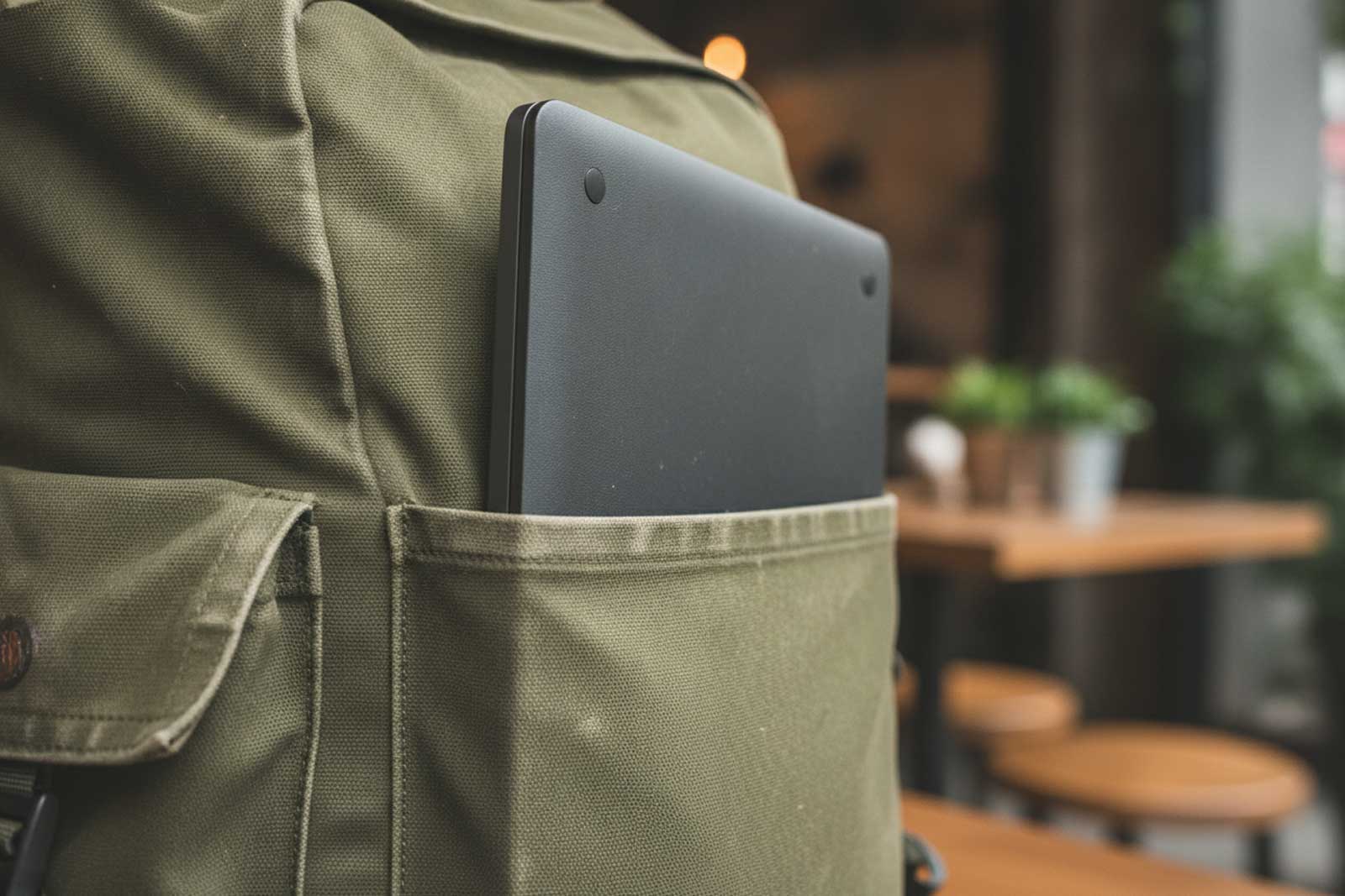 2-in-1 convertible laptop in tablet mode